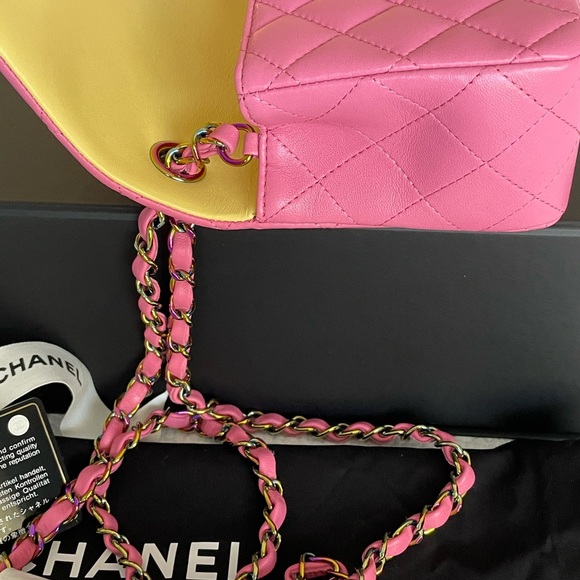 ‼️SOLD‼️Chanel 21S Pink Mini Rectangle Classic - Picture 10 of 12